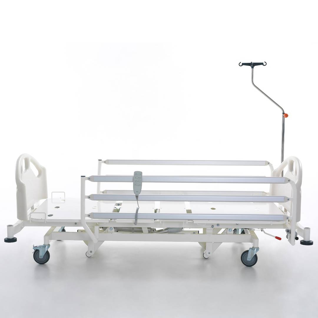 Hospital bed for patient Nitrocare HB 3150 with three motors with metal lying surface