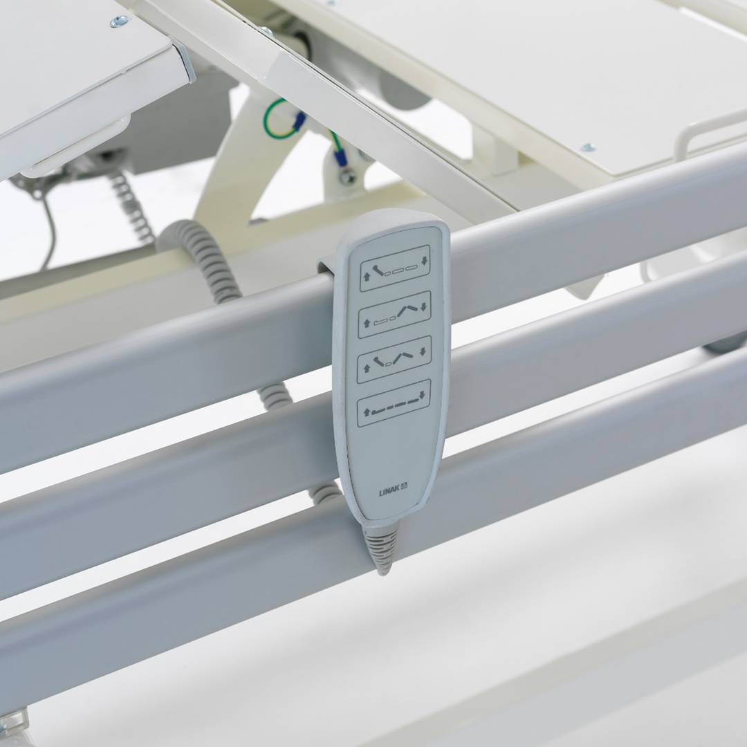Hospital bed for patient Nitrocare HB 3150 with three motors with metal lying surface
