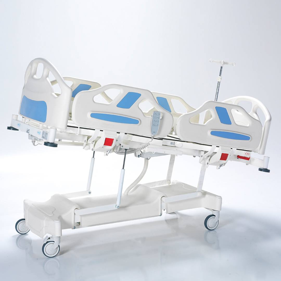 Nitrocare HB 3420P tri-motor pediatric hospital bed with HPL aluminum lying surface