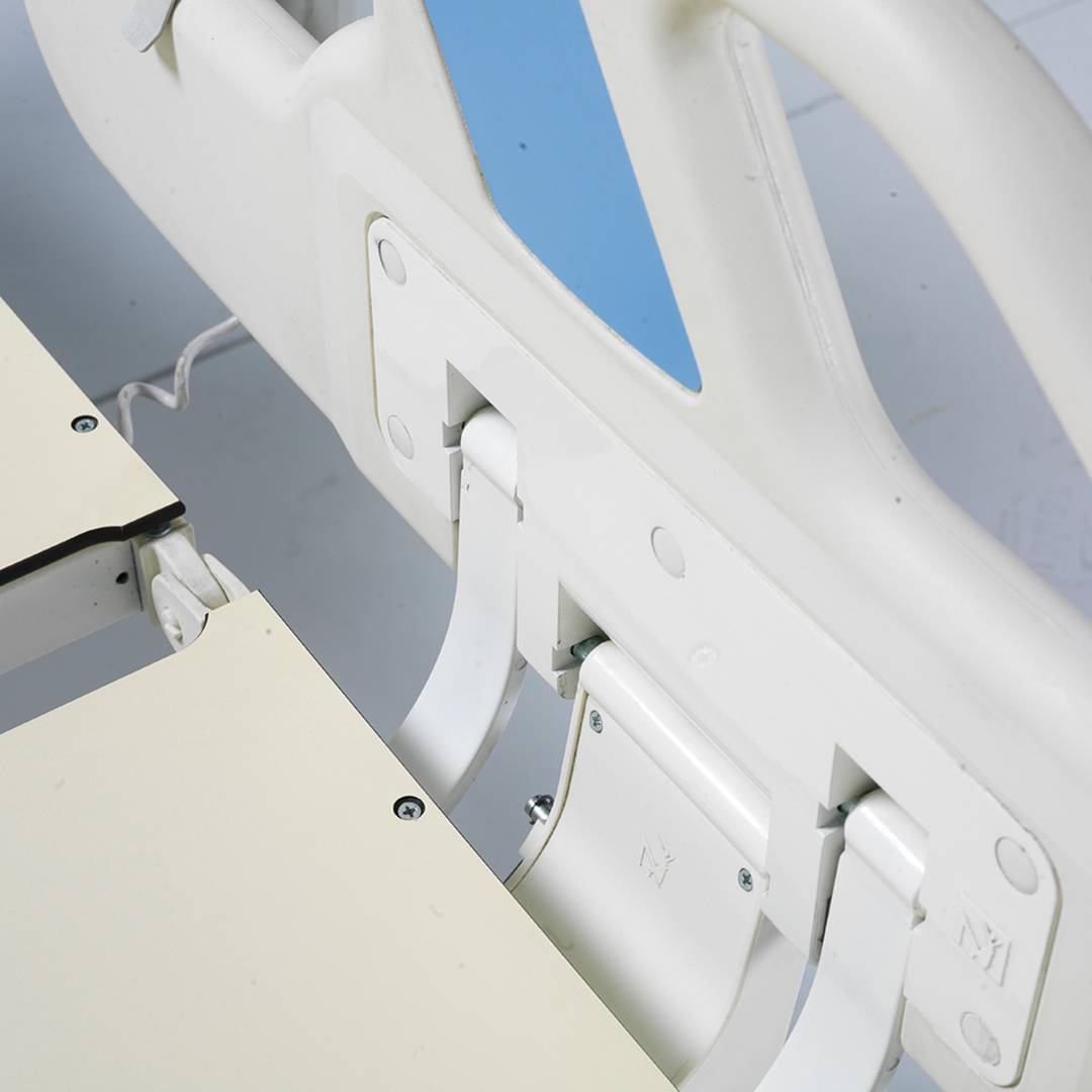 Nitrocare HB 3420P tri-motor pediatric hospital bed with HPL aluminum lying surface