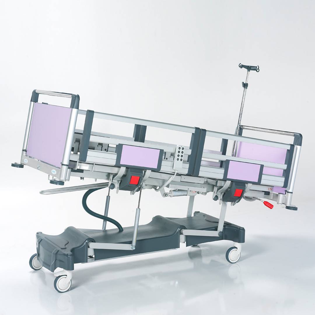 Nitrocare HB 3430P dreimotoriges Kinderklinikbett mit HPL-Aluminium-Liegefläche
