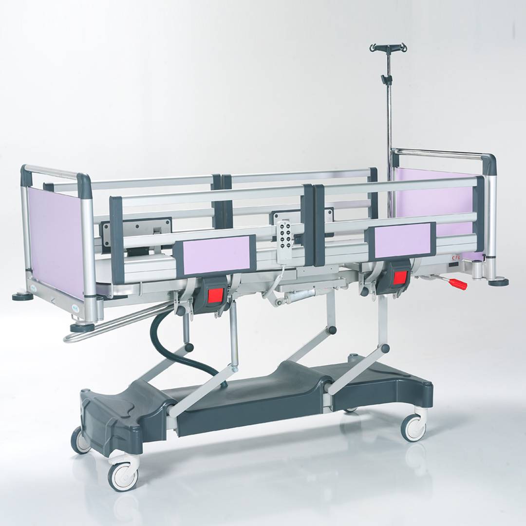 Nitrocare HB 3430P dreimotoriges Kinderklinikbett mit HPL-Aluminium-Liegefläche