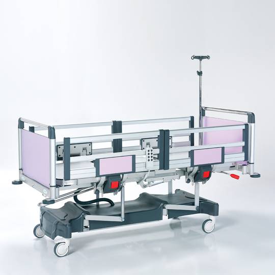 Nitrocare HB 3430P dreimotoriges Kinderklinikbett mit HPL-Aluminium-Liegefläche
