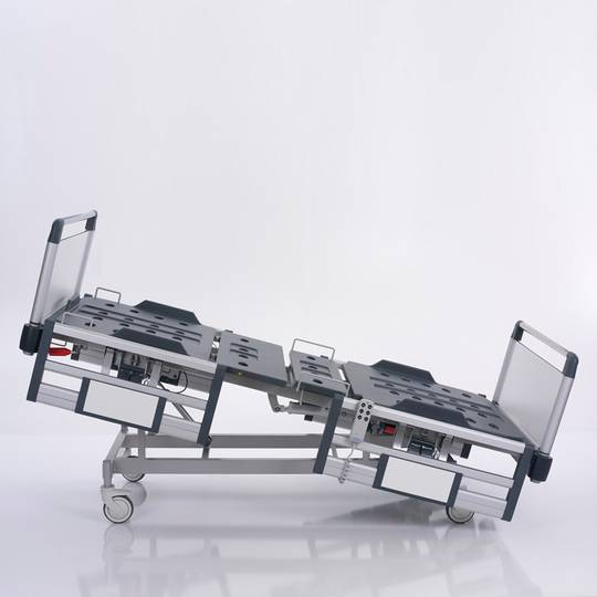 Lit d'hôpital pour patient Nitrocare HB 2110 avec deux moteurs avec plan de couchage en ABS