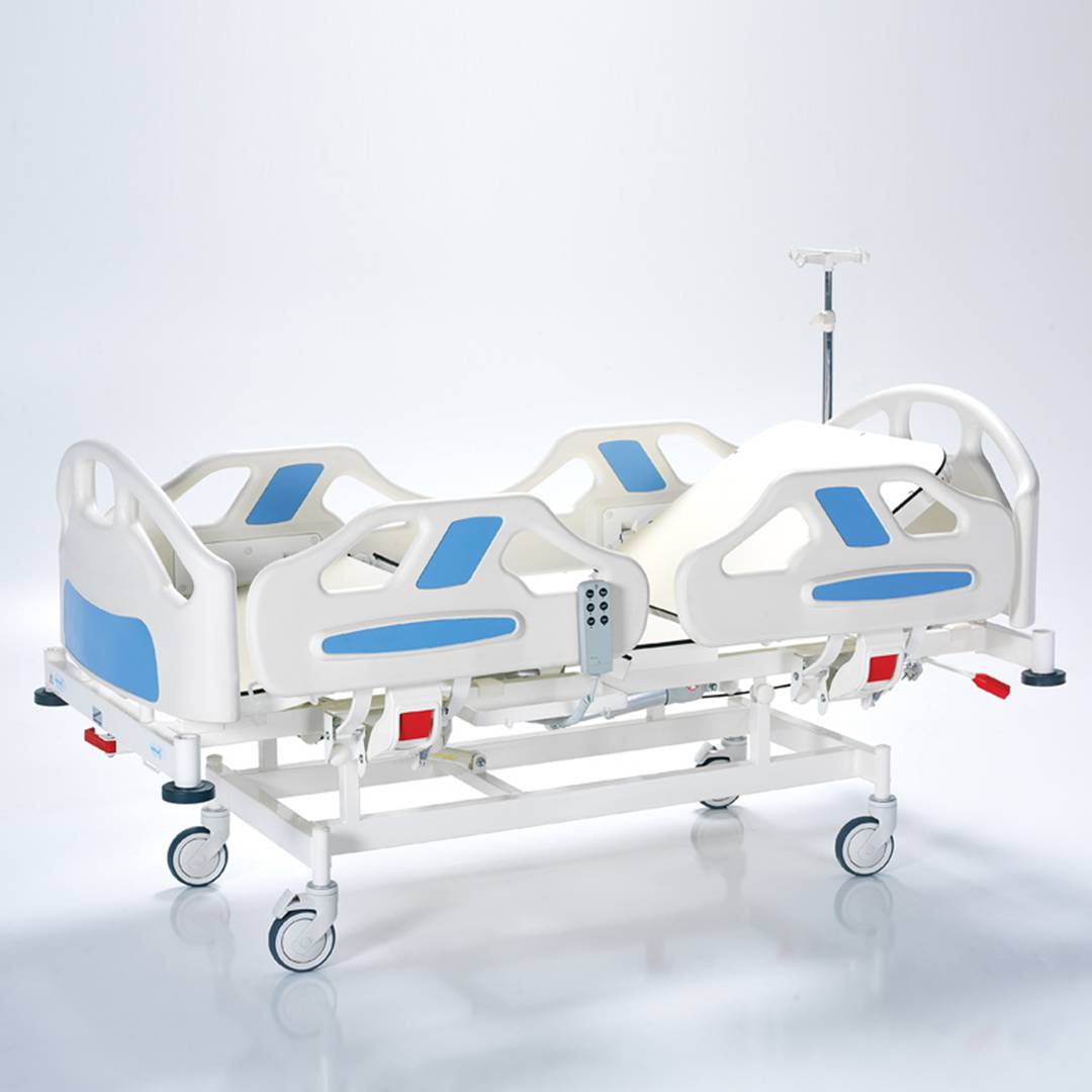 Cama de hospital pediátrica Nitrocare HB 2420P bimotor com superfície de alumínio HPL