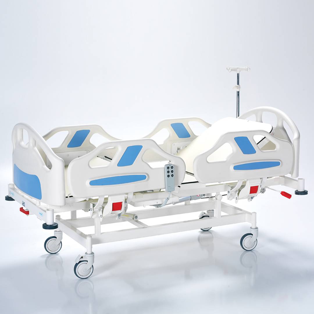 Cama de hospital pediátrica Nitrocare HB 2420P bimotor com superfície de alumínio HPL