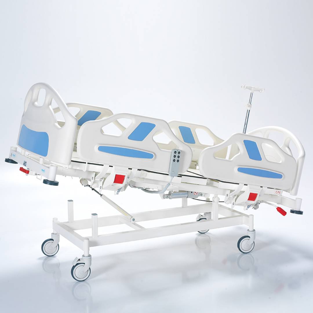 Cama de hospital pediátrica Nitrocare HB 2420P bimotor com superfície de alumínio HPL