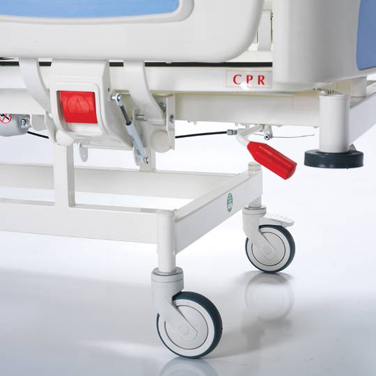 Cama de hospital pediátrica Nitrocare HB 2420P bimotor com superfície de alumínio HPL