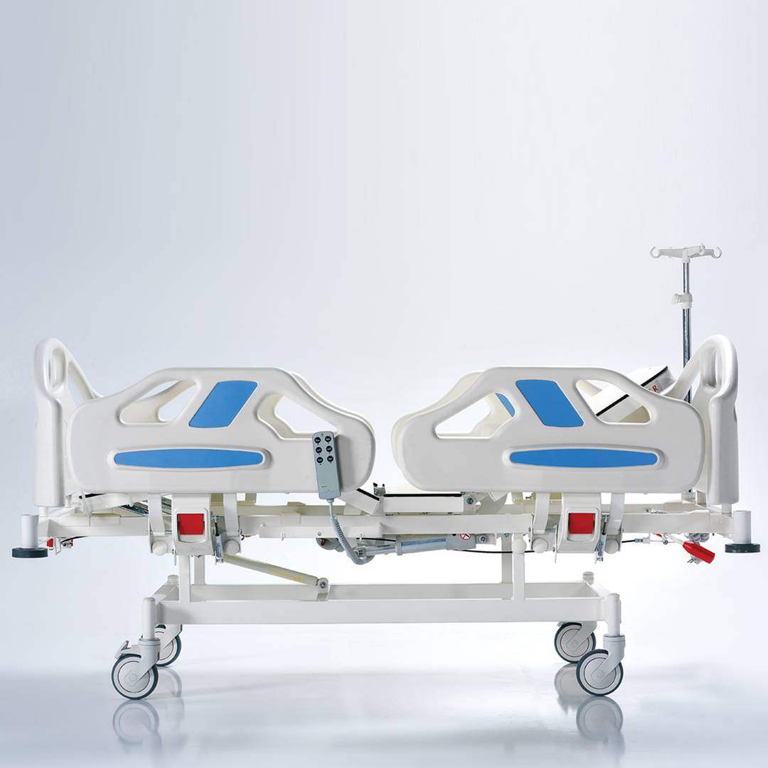 Cama de hospital pediátrica Nitrocare HB 2420P bimotor com superfície de alumínio HPL