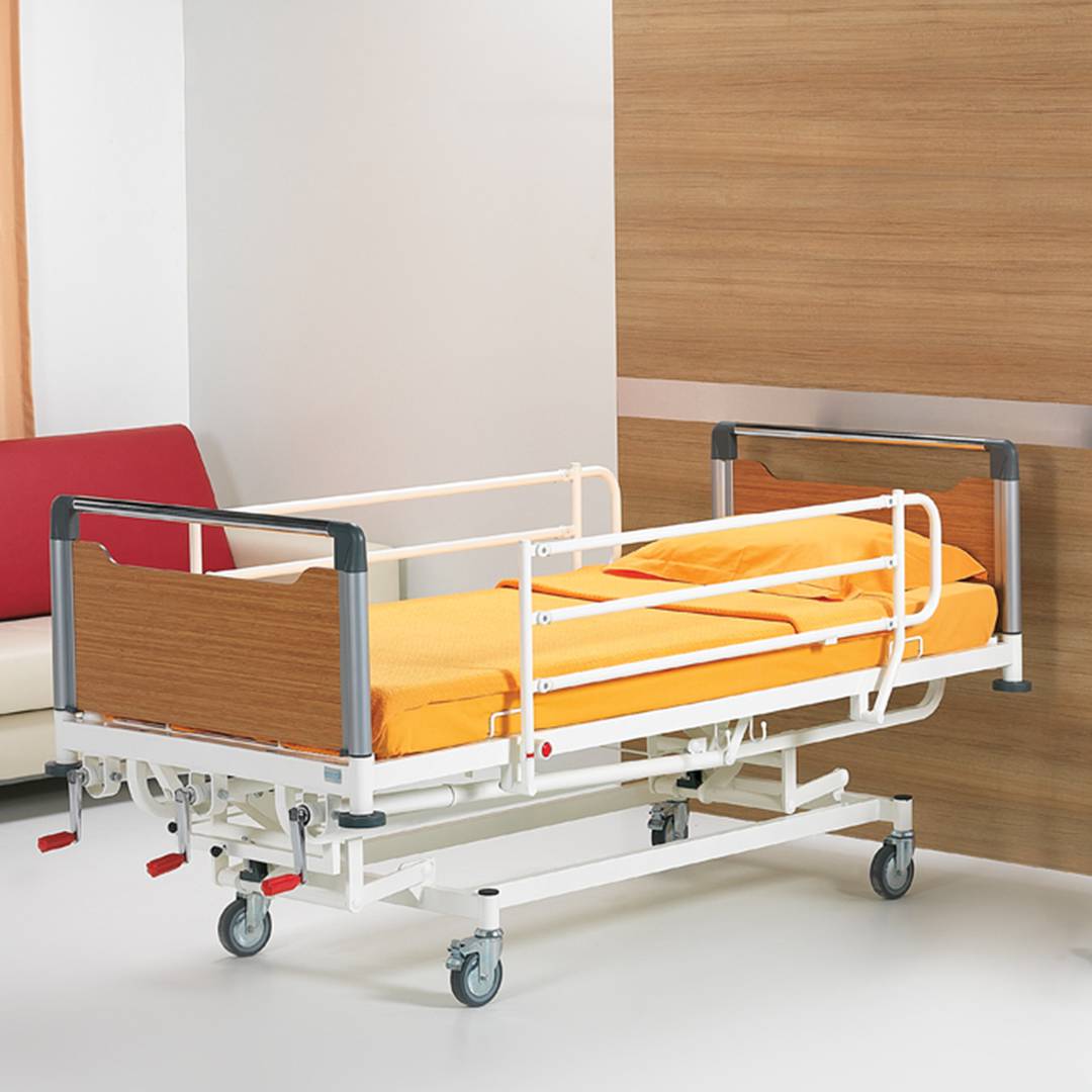 Cama hospitalaria para paciente Nitrocare HB 1430 manual con superficie de acostado metálica