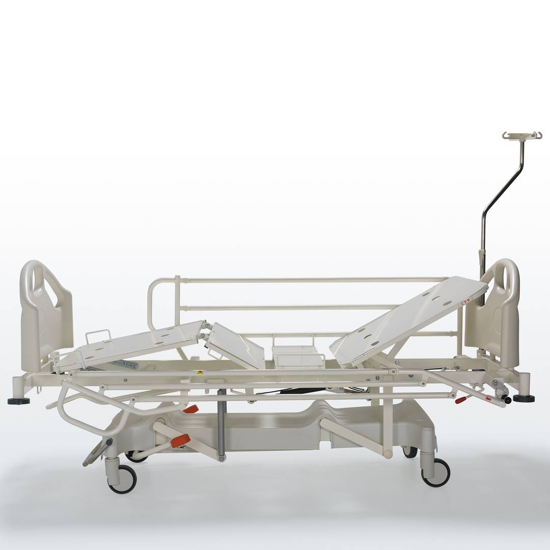 Cama hospitalaria para paciente Nitrocare HB 1310 hidráulica con superficie de acostado metálica