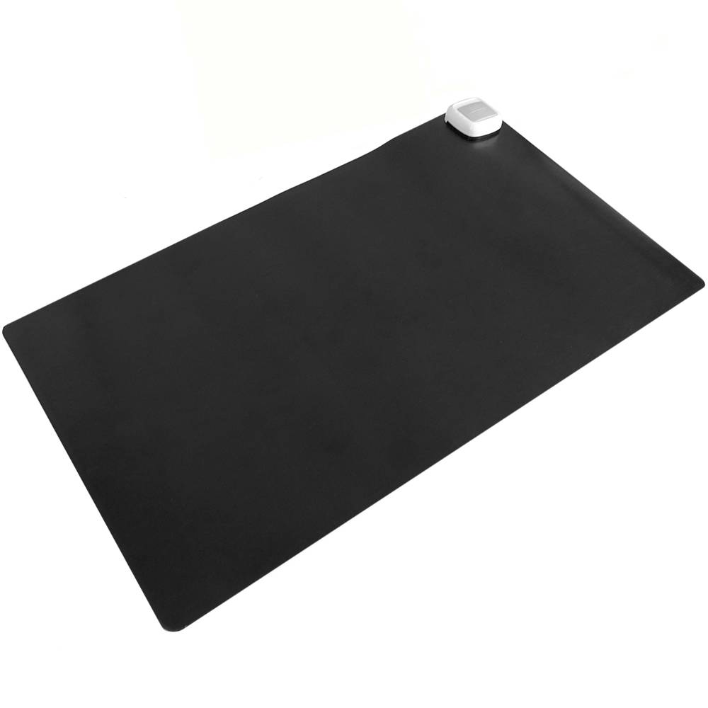 Pad de bureau / tapis de bureau 40 x 85 cm - Cuir PU - Blanc