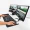 Verwarmd tapijt en pad bureau voor desktop vloer en voet in donkergrijs 80x32cm 77W