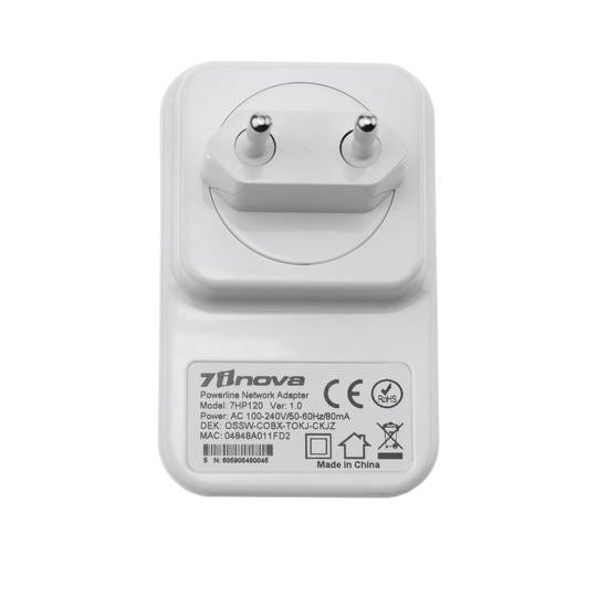 PowerLine homeplug PLC 200Mbps kit de 2 enchufes compactos