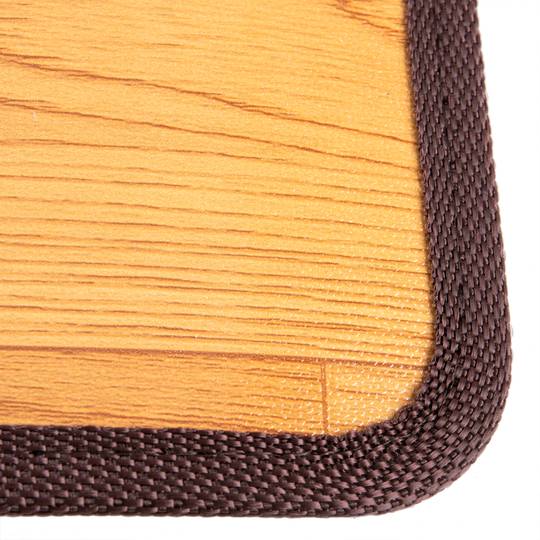 Tapis chauffant moquette thermique pour sol et pieds 55 x 49 cm 100W couleur hêtre