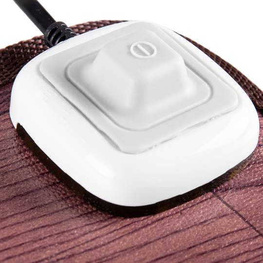 Tapis chauffant moquette thermique pour sol et pieds 55 x 49 cm 100W couleur chêne