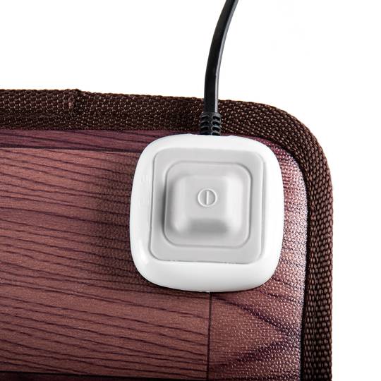 Tapis chauffant moquette thermique pour sol et pieds 55 x 49 cm 100W couleur chêne