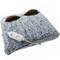Almofada térmica com furos para os pés e temperatura ajustável 24W cinza 38x38cm