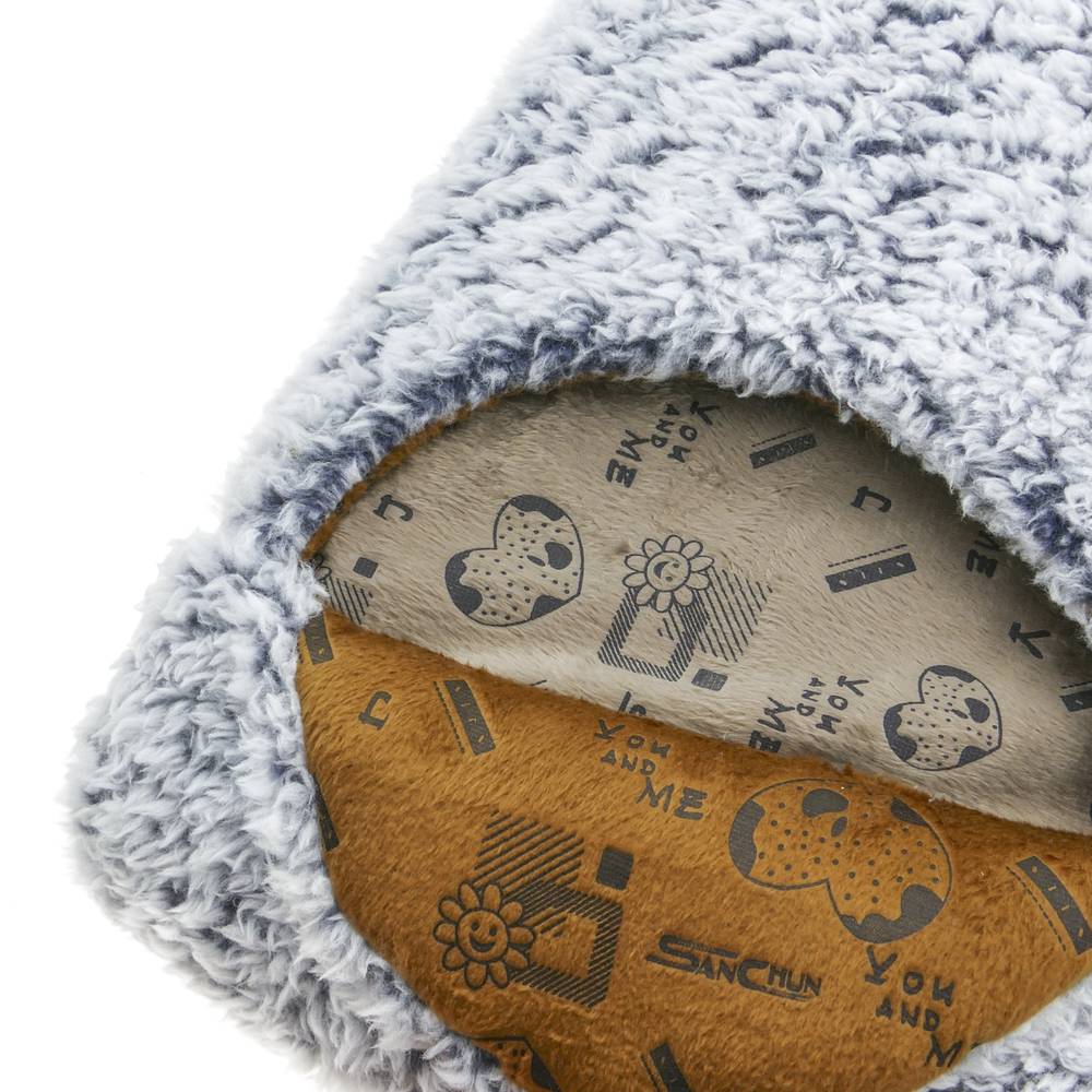 Almofada térmica com furos para os pés e temperatura ajustável 24W cinza 38x38cm