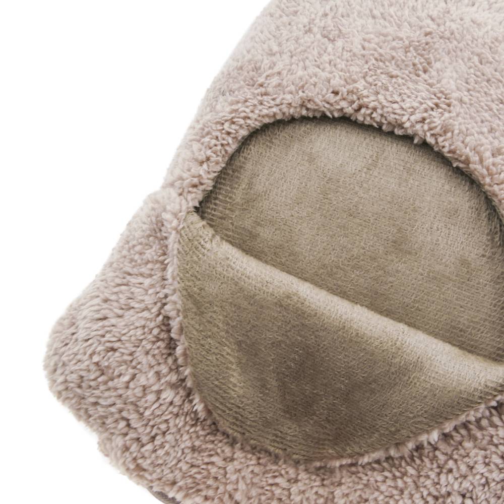 Cuscino termico elettrico con fori per piedi e temperatura regolabile 24W marrone 38x38cm
