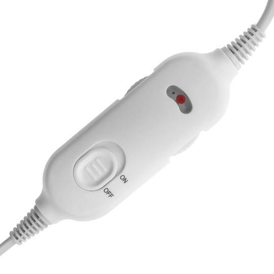 Cuscino termico elettrico con fori per piedi e temperatura regolabile 24W marrone 38x38cm
