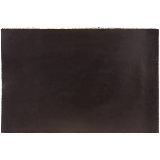 Felpudo rectangular de coco natural modelo flores 60x40cm