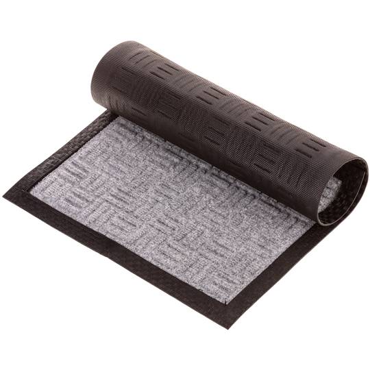 Feldut rectangular de polipropilè llis gris fosc 60x40cm