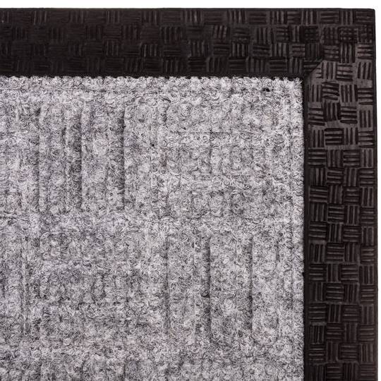 Feldut rectangular de polipropilè llis gris fosc 60x40cm