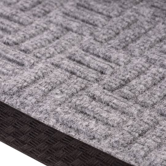 Feldut rectangular de polipropilè llis gris fosc 60x40cm