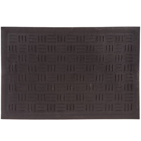 Feldut rectangular de polipropilè llis gris fosc 60x40cm