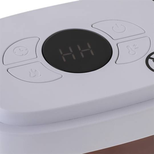 Mini estufa calefactora portàtil de 400W amb efecte visual de xemeneia de llenya amb temporitzador 220-240V