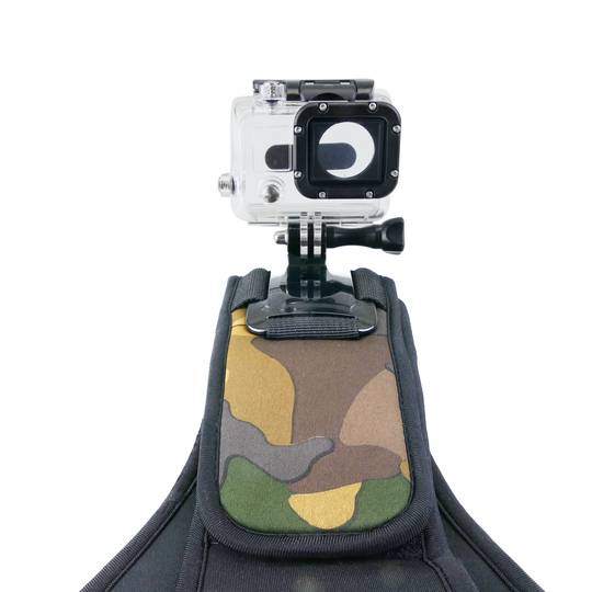 Neoprene shoulder harness for GoPro Hero