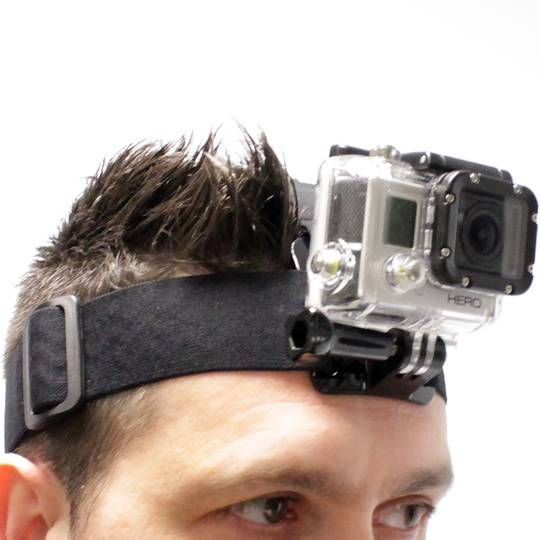 Correa cinta flexible para cabeza casco para cámara Gopro HERO 3 2 1 ST-22