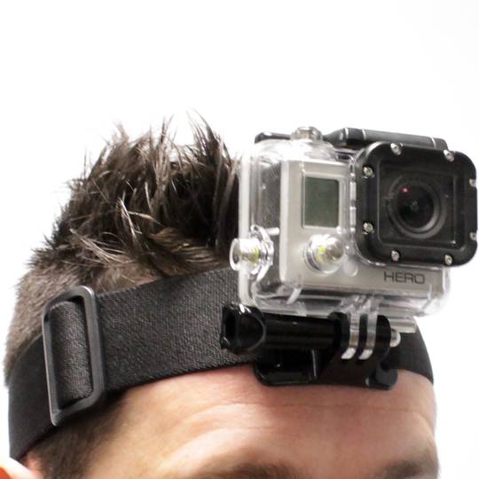 Correa cinta flexible para cabeza casco para cámara Gopro HERO 3 2 1 ST-24