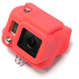 Capa de silicone vermelha para câmera Gopro Hero 3