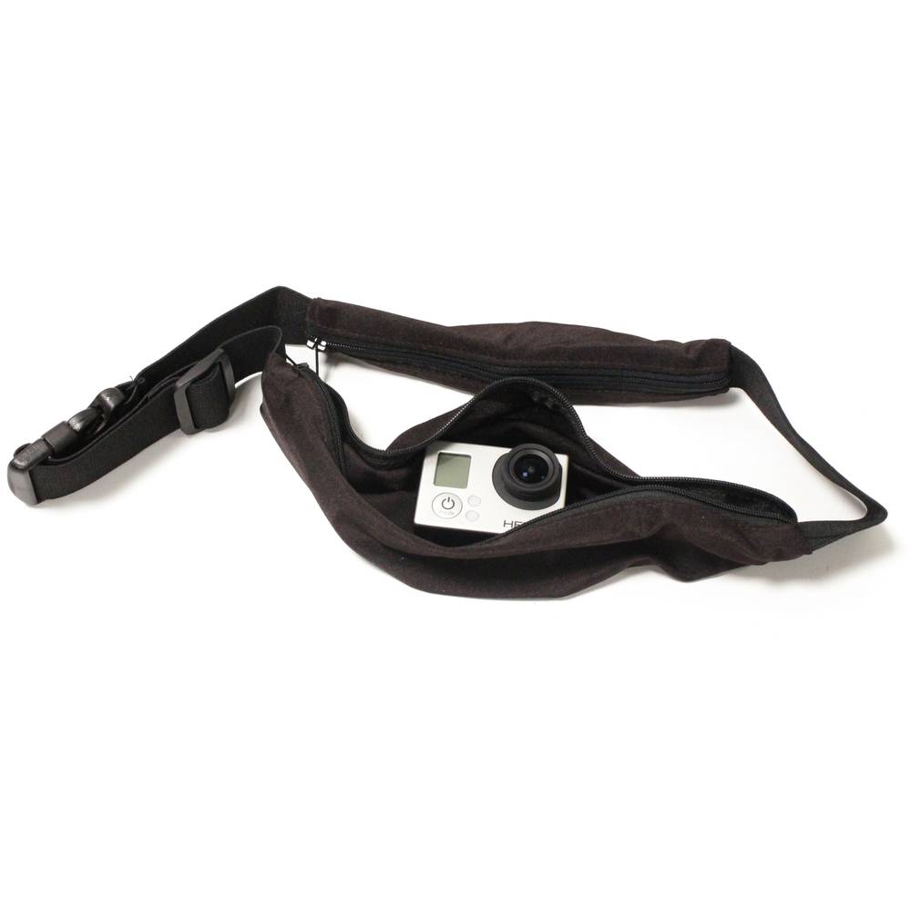 Cinturón elástico con bolsillos cremallera para GoPro Hero