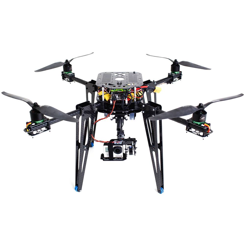 Gimbal compatible DJI Phantom per a càmera GoPro Hero 3 color negre
