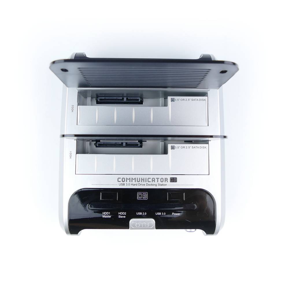 Docking Station SATA Communicator D3 with USB 3.0 hard drive and SD card reader