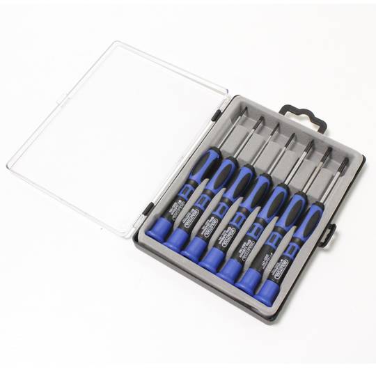 Jogo 7 chave de fenda Planos Phillips Torx de precisão