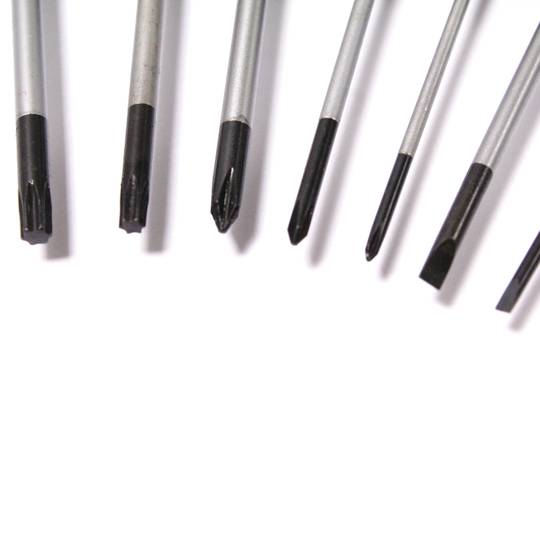 Jogo 7 chave de fenda Planos Phillips Torx de precisão