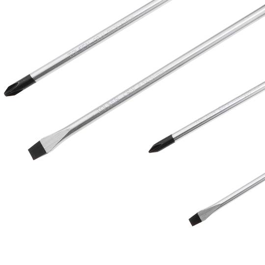 Joc 4 de tornavisos CrV plans 4.0mm 6.5mm Phillips PH1 PH2