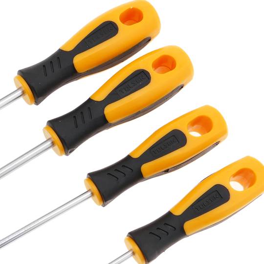 Joc 4 de tornavisos CrV plans 4.0mm 6.5mm Phillips PH1 PH2
