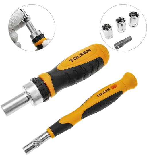 Set di 28 cacciaviti e 9 chiavi a tubo intercambiabili con cricchetto e accessori