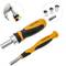 Set di 28 cacciaviti e 9 chiavi a tubo intercambiabili con cricchetto e accessori