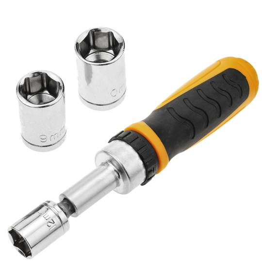 Set di 28 cacciaviti e 9 chiavi a tubo intercambiabili con cricchetto e accessori