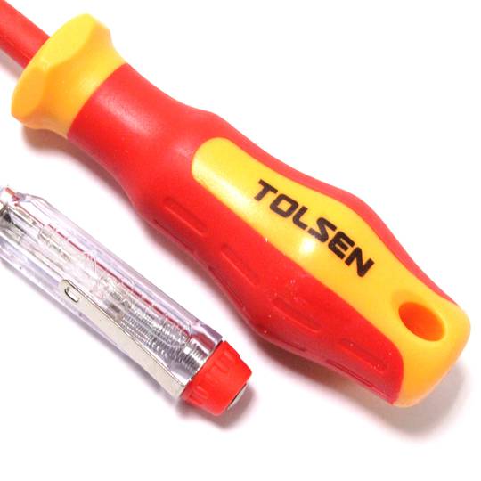 Set 6 platte schroevendraaiers VDE CrV 3.0mm 4.0mm 5.5mm Phillips PH1 PH2 en stofzoeker