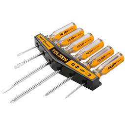 Joc 6 de tornavisos CrV plans 3mm 5mm 6mm Phillips PH0 PH1 PH2