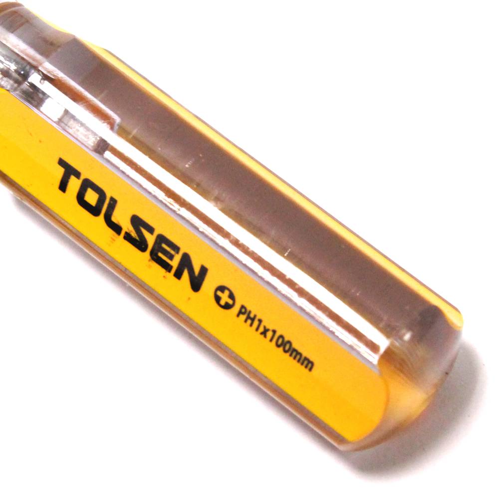 Jogo 6 chave de fenda CrV planos 3mm 5mm 6mm Phillips PH0 PH1 PH2