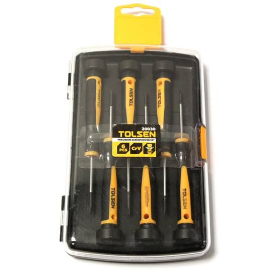 Set of 6 screwdriver CrV 50mm slotted 2.0mm 2.5mm 3.0mm Phillips PH000 PH00 PH0