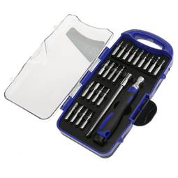 Precision screwdriver kit with interchangeable tips 21 units